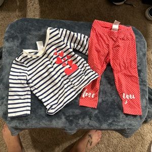 Quarter sleeve and leggings